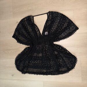 Xhilaration Black Lace Cover-Up
